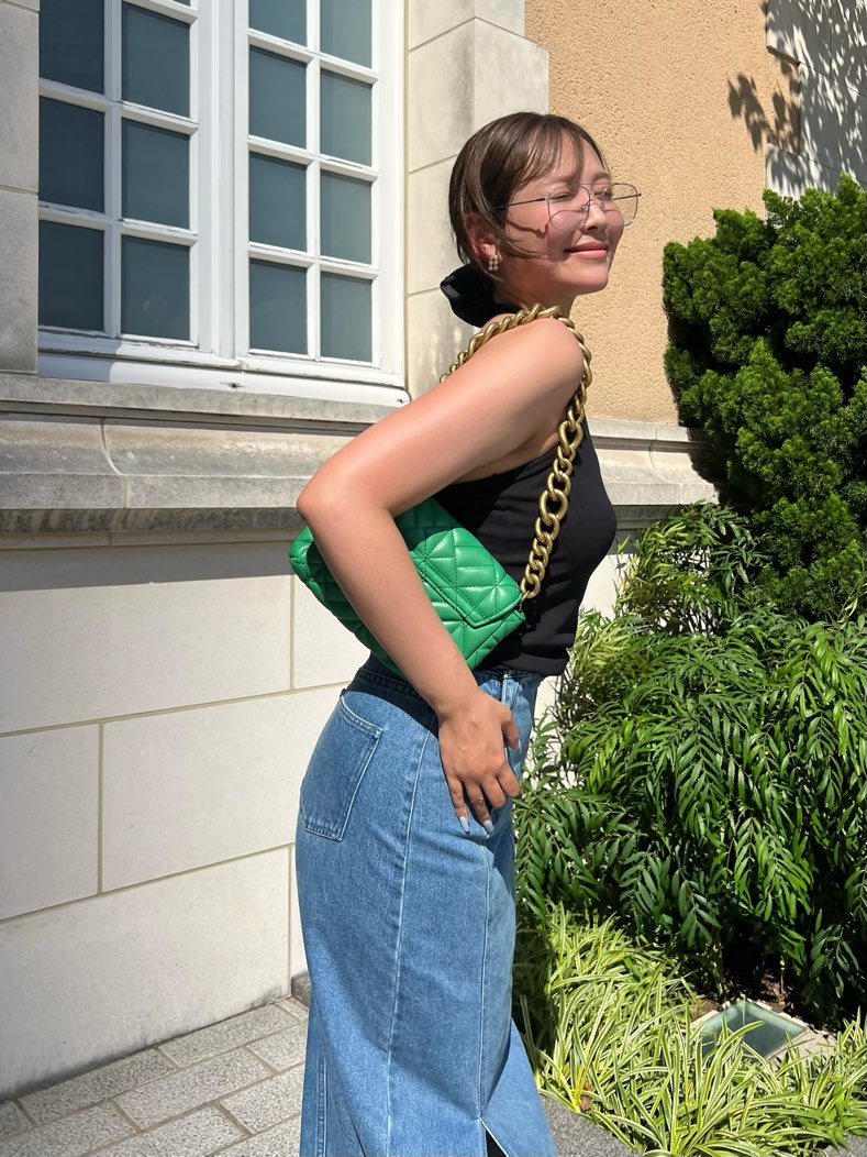 【LIGHT/S_残りわずか】SLIT LONG DENIM SKIRT