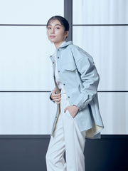 【PALE_残りわずか】LEATHER SHIRT JACKET（2color）