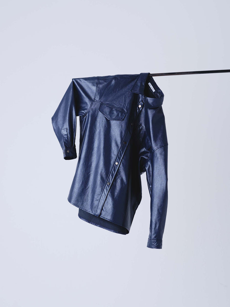 LEATHER SHIRT JACKET（2color） – BLUE×PALANG(ブルーパラン)