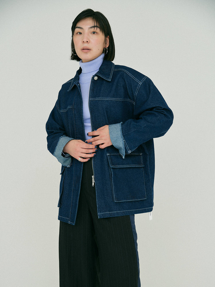 残りわずか】OVER DENIM JACKET – BLUE×PALANG(ブルーパラン)