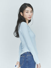 【LIGHT_残り1点】BUTTON T-SHIRT