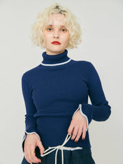 SLIM FLARE TURTLE KNIT