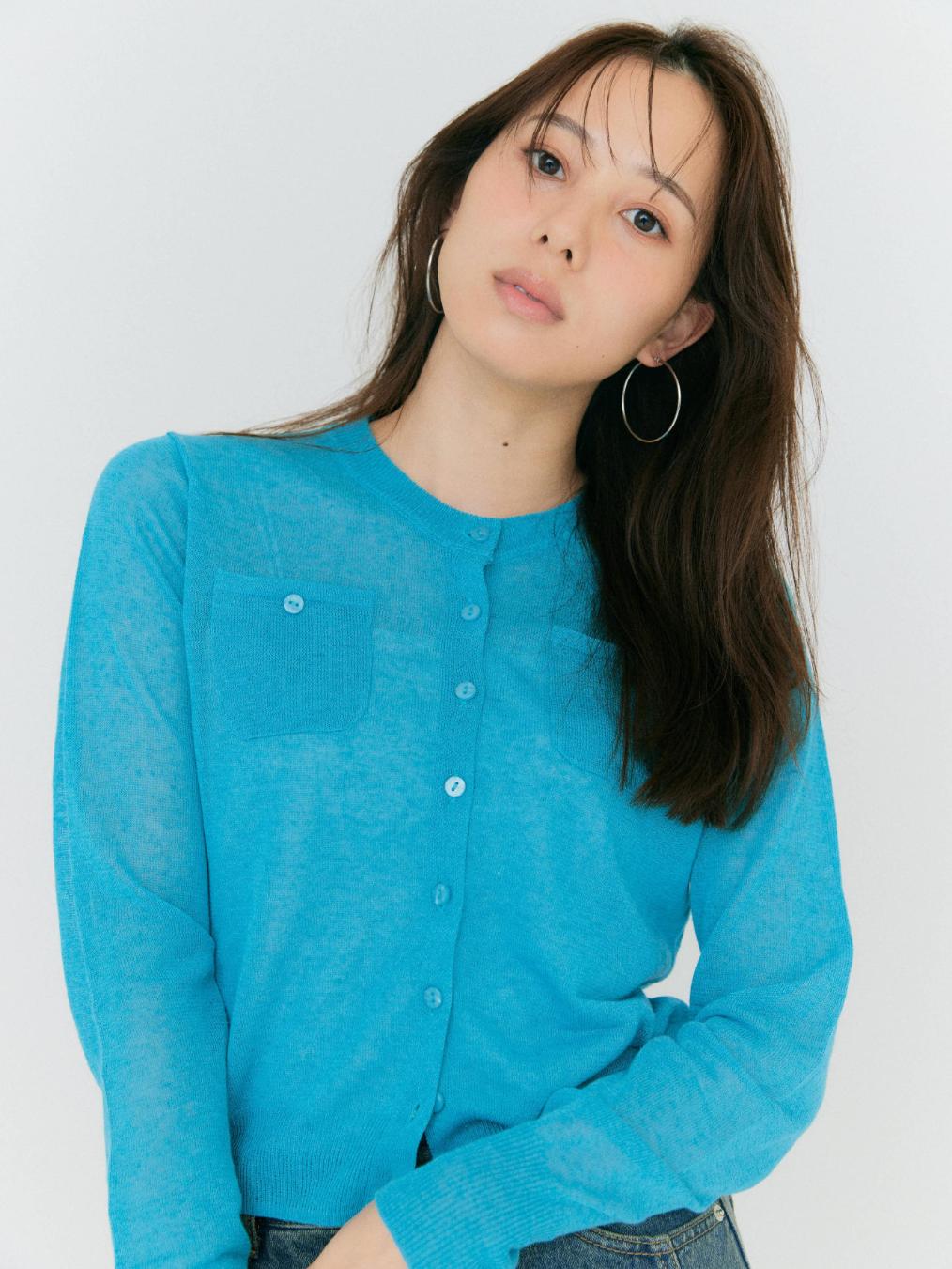 SIMPLE SHORT KNIT ライト　ブルー　blue palang TOM SHORT KNIT – BLUE×PALANG(ブルーパラン)