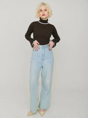 SLIM FLARE TURTLE KNIT