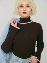 SLIM FLARE TURTLE KNIT