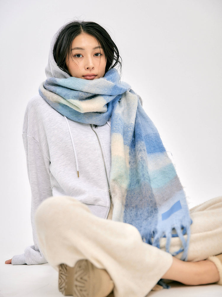 MIXED TAG MUFFLER – BLUE×PALANG(ブルーパラン)