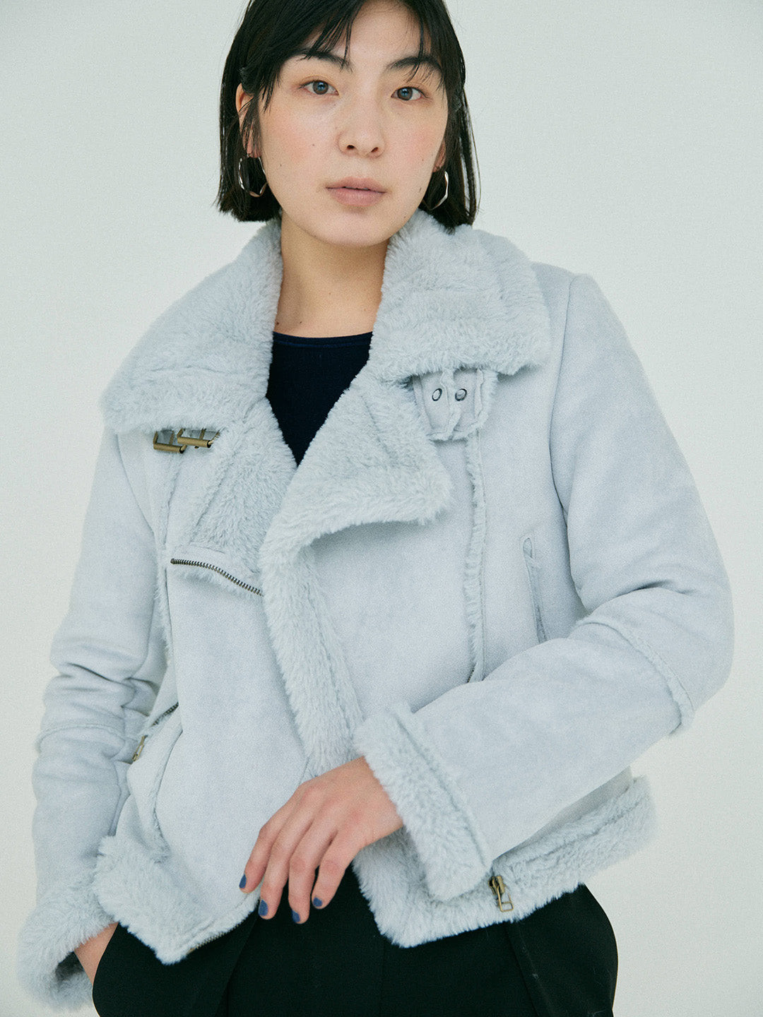 SOLD OUT】FUR BOA JACKET – BLUE×PALANG(ブルーパラン)