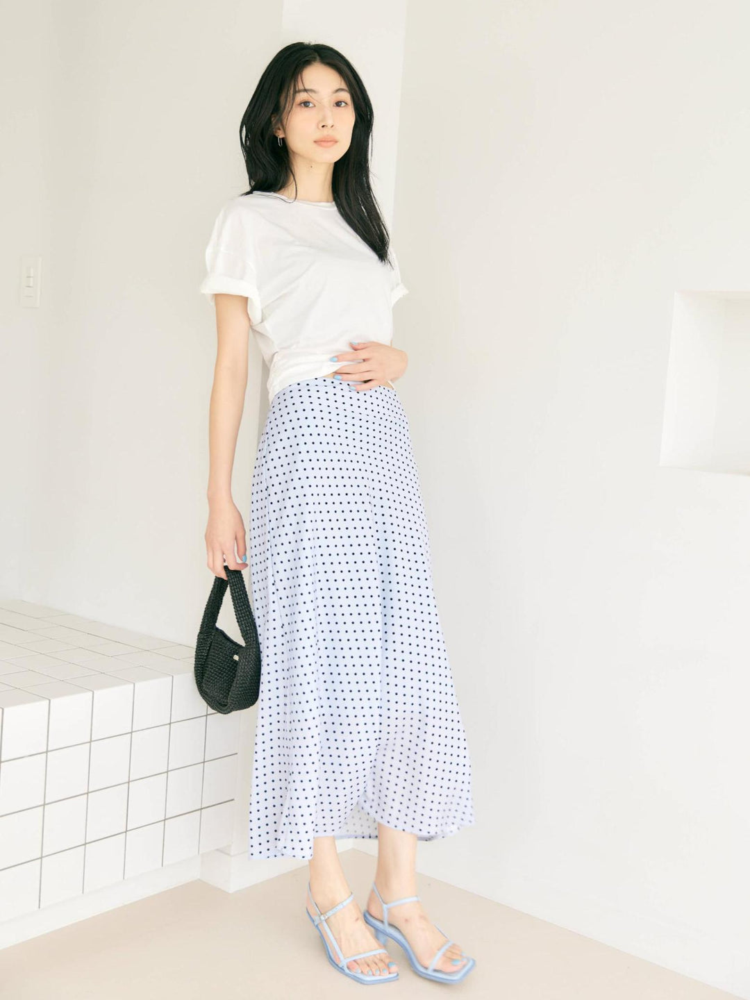 SOLD OUT】MUSE DOT SKIRT – BLUE×PALANG(ブルーパラン)