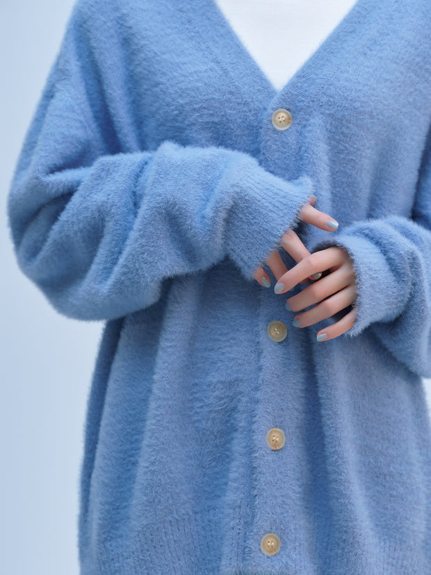 【NEW】SHORT SHAGGY BIG CARDIGAN（4color）