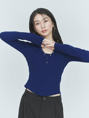 【LIGHT_残り1点】BUTTON T-SHIRT