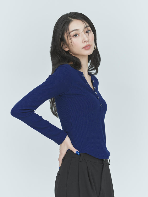 【LIGHT_残り1点】BUTTON T-SHIRT