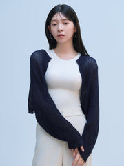 【NAVY_残り3点】BOLERO CARDIGAN