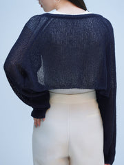 【NAVY_残り3点】BOLERO CARDIGAN