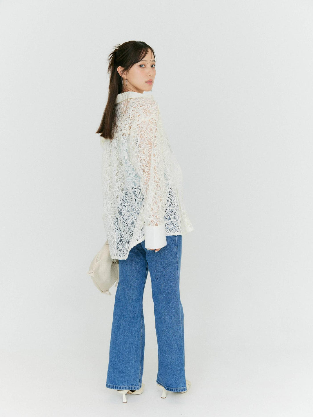 Set Item】LACE EMBROIDERY SET BLOUSE – BLUE×PALANG(ブルーパラン)