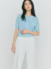 【LIGHT_残り1点】SHEER POCKET CARDIGAN