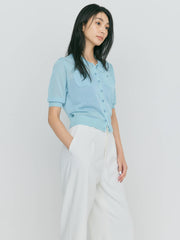 【LIGHT_残り1点】SHEER POCKET CARDIGAN