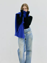 【NEW】MY BLUE WOOL MUFFLER