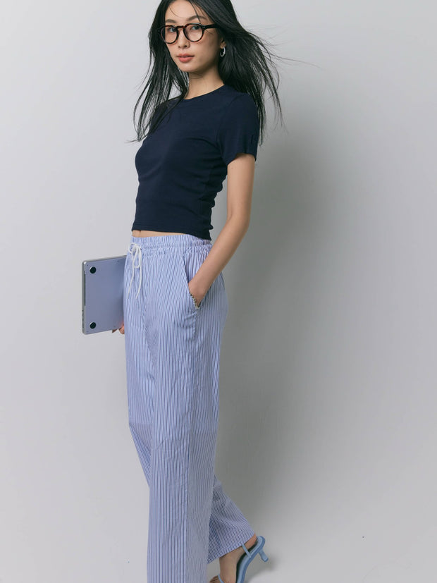 【NAVY_残り1点】CREW NECK TEE