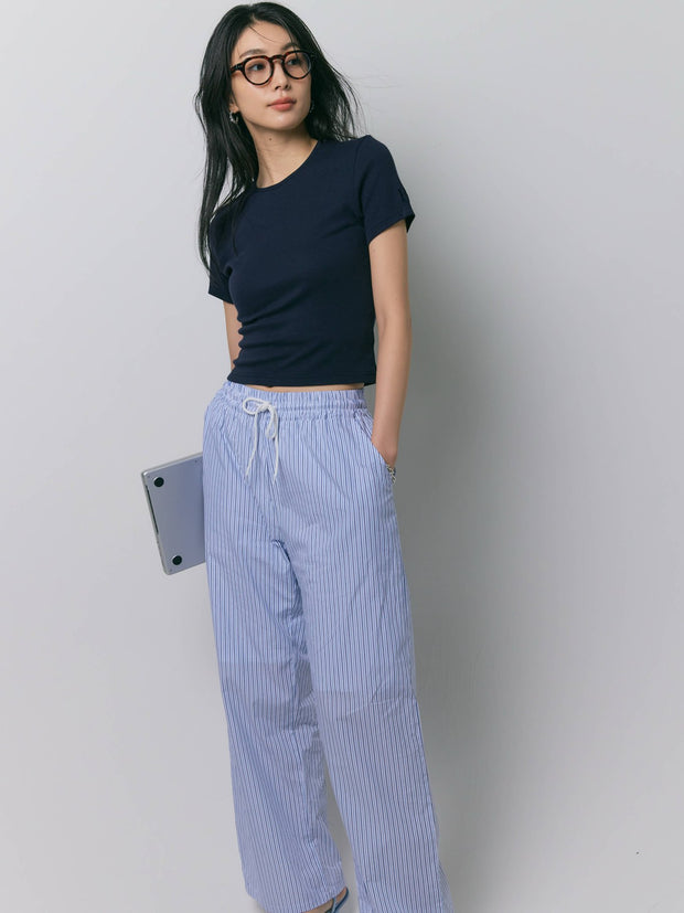 【NAVY_残り1点】CREW NECK TEE