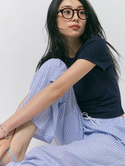 【NAVY_残り1点】CREW NECK TEE