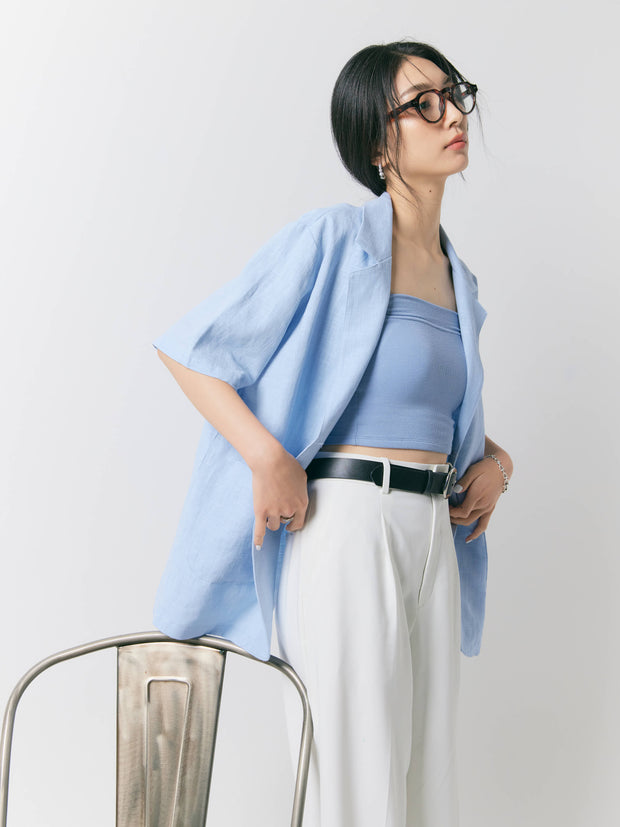 【残り2点】LINEN SILHOUETTE JACKET