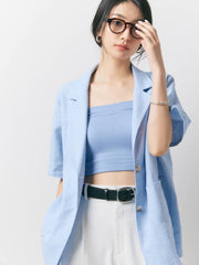 【残り2点】LINEN SILHOUETTE JACKET