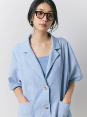 【残り2点】LINEN SILHOUETTE JACKET