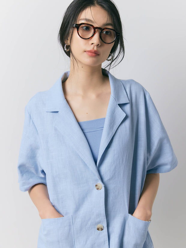【残り2点】LINEN SILHOUETTE JACKET