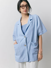 【残り2点】LINEN SILHOUETTE JACKET