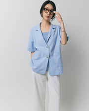 【残り2点】LINEN SILHOUETTE JACKET