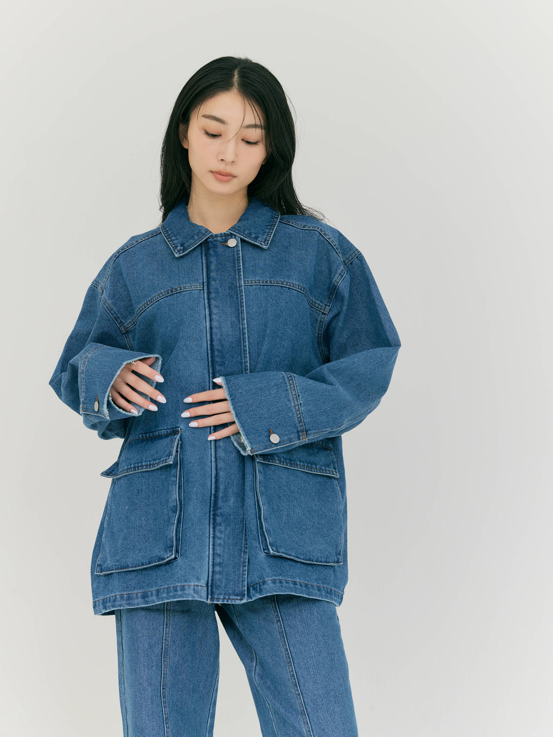 OVER DENIM JACKET – BLUE×PALANG(ブルーパラン)