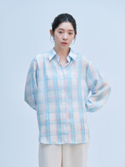 SHEER CHECK SHIRT（2color）