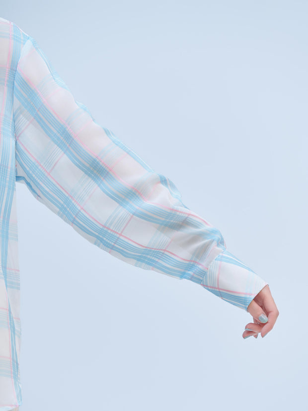 SHEER CHECK SHIRT（2color）