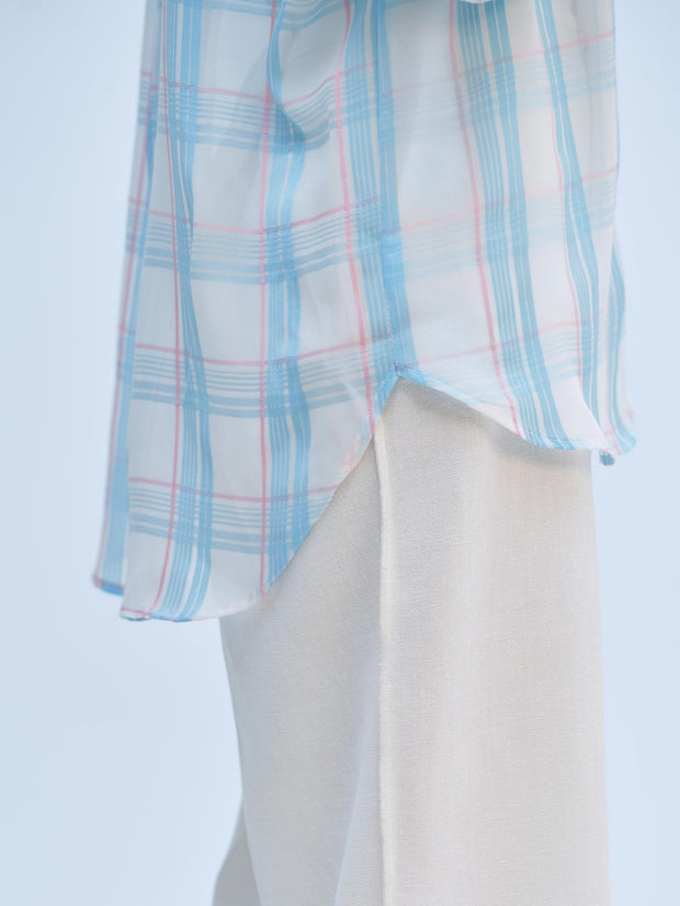 SHEER CHECK SHIRT（2color）