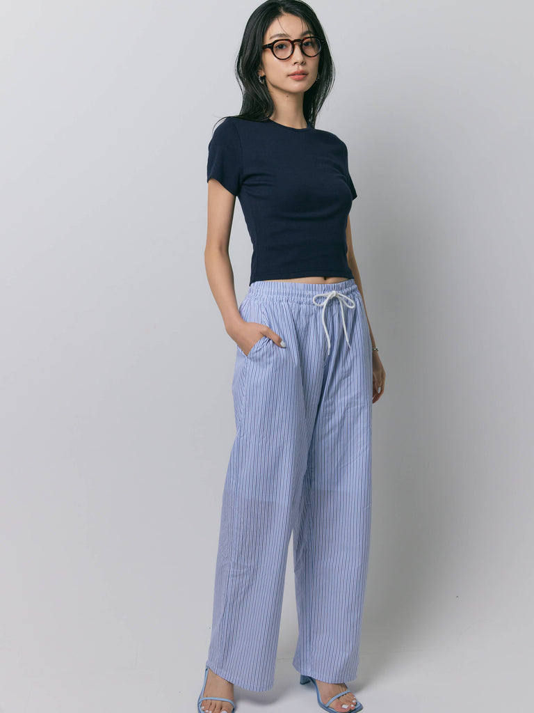 パンツ BLURRY RELAX PANTS / BLUE BLURRY RELAX PANTS / BLUE – VIAVANDA