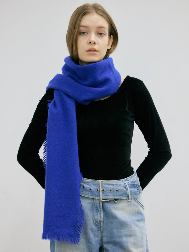 【NEW】MY BLUE WOOL MUFFLER