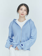 BASIC WZIP HOODIE （2color）