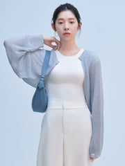 【NAVY_残り3点】BOLERO CARDIGAN