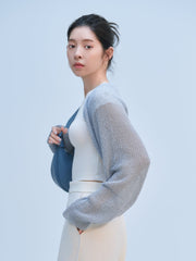 【NAVY_残り2点】BOLERO CARDIGAN