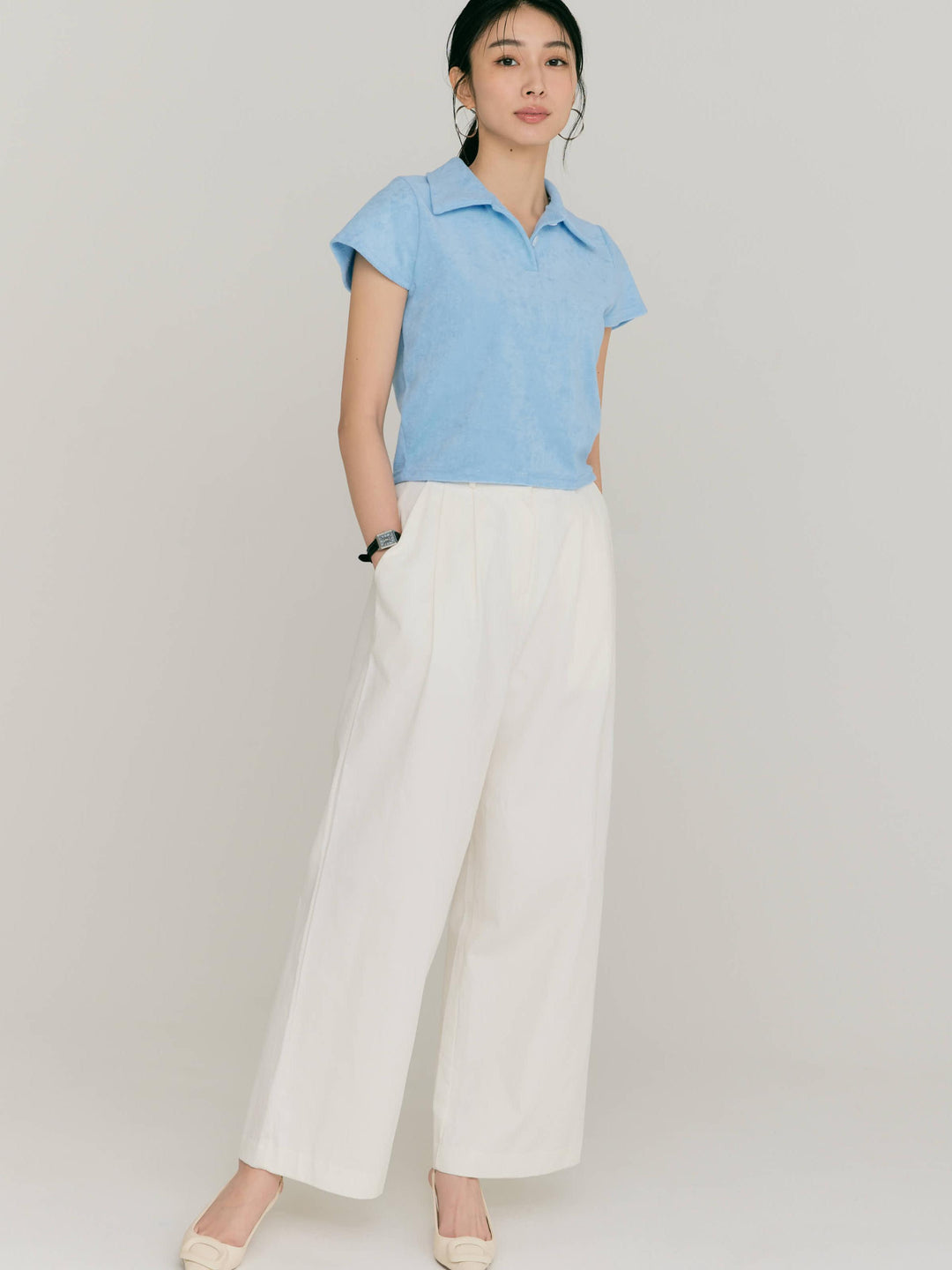 MINI POLO TOP – BLUE×PALANG(ブルーパラン)