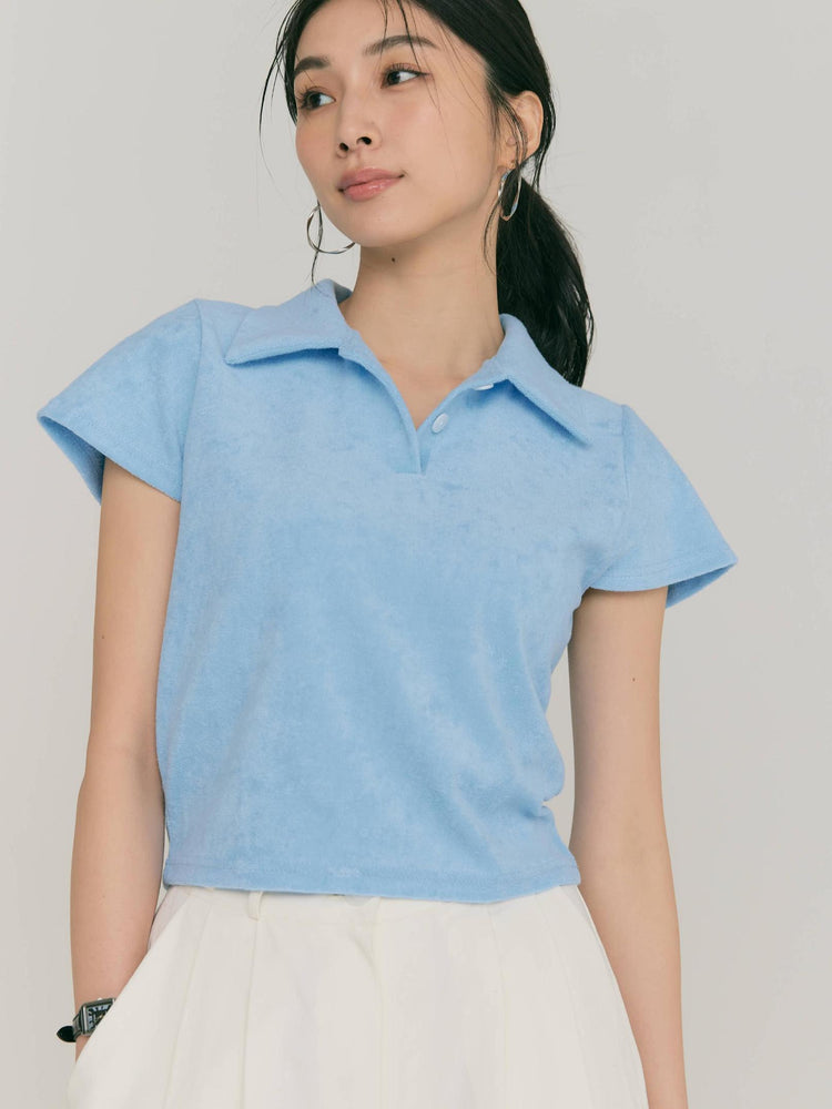 MINI POLO TOP – BLUE×PALANG(ブルーパラン)
