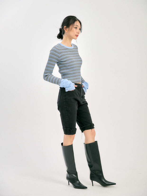 BORDER TEE KNIT（3color）