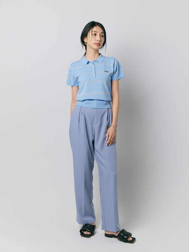 【残り2点】BORDER POLO TOP