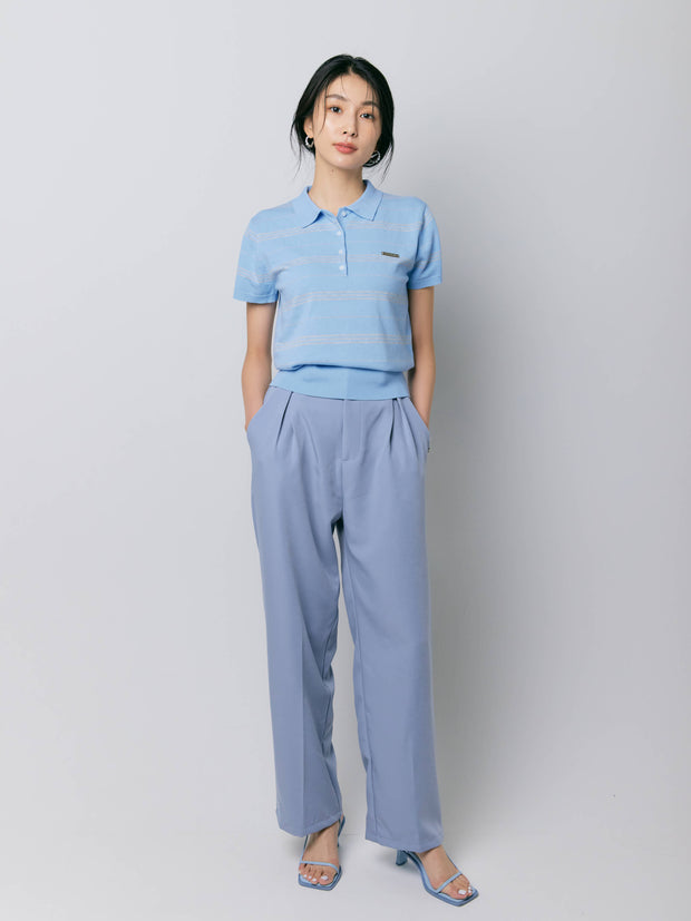 【残り2点】BORDER POLO TOP