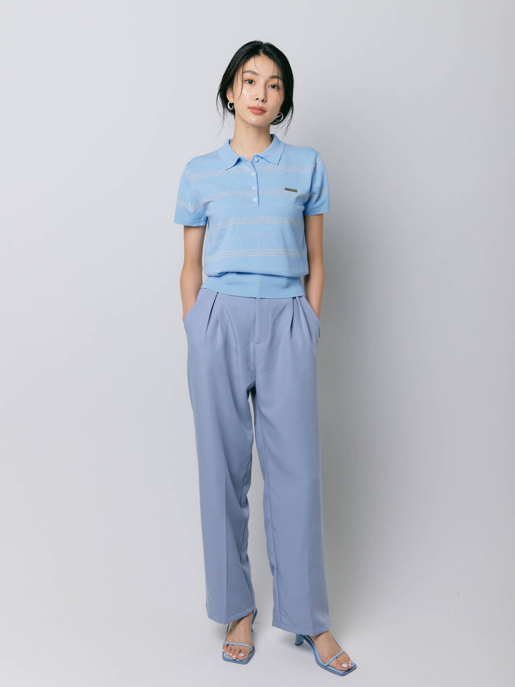 トップス BOBOCHOSES Chekered Blue polo トップス BOBOCHOSES