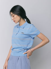 【残り2点】BORDER POLO TOP