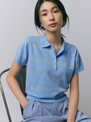 【残り2点】BORDER POLO TOP