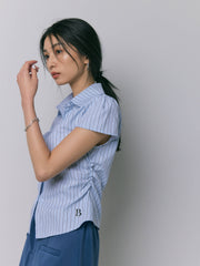 【LIGHT_残り2点】HALF SLEEVE SIMPLE SHIRT