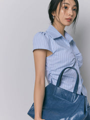 【LIGHT_残り2点】HALF SLEEVE SIMPLE SHIRT