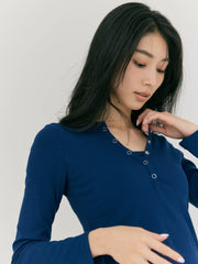 【LIGHT_残り1点】BUTTON T-SHIRT